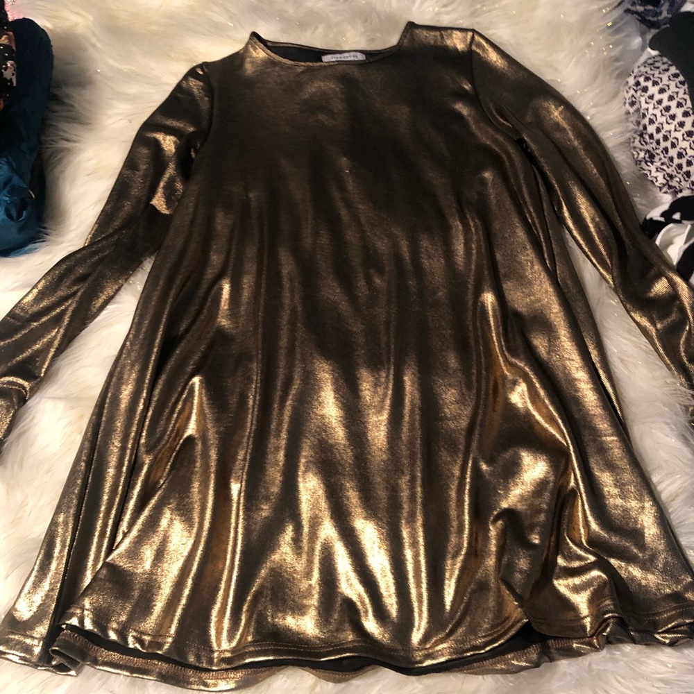 Gold dress